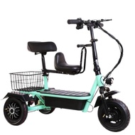 2024 Latest Ebike 3 Roda Skuter Elektrik Basikal Adults 3 Wheel Scooter Electric Baby Seat Foldable 