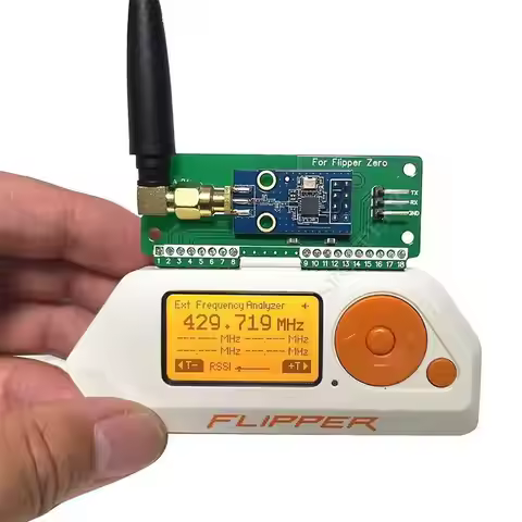 Flipper Zero CC1101 SubGhz 433MHz Module - External Signal Range Extender with Replaceable High Gain