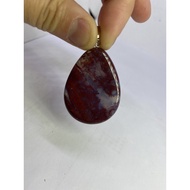D2211 Natural Raw Ore/Ocean Jasper Pendant Weight: 14g Size Approximately: Height 41 Width 35mm Thic