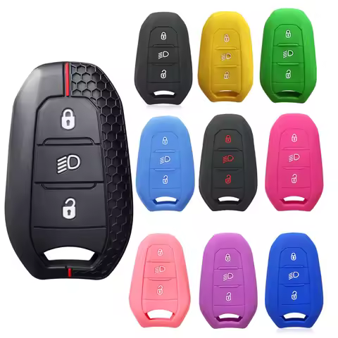 Shell Cover Holder Car Key Fob Case For Peugeot 208 DS3 5008 DS5 DS6 For Citroen C4 C5 X7 Silicone R
