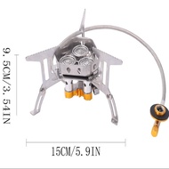 Outdoor Camping Stove Portable Folding Gas Stove Barbecue Stove Electronic Field Split Stove Three-H