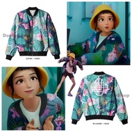 Zoey 's Bomber Jacket KPop Demon Hunter Huntrix - Zoey Huntrix Bomber Jacket - zoey huntrix sodapop 