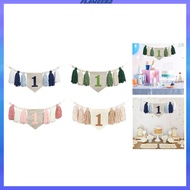 [Flameer2] 1 Year Birthday Banner 1ST Birthday Highchair Banner Decoration First Birthday