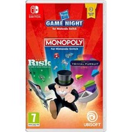 (全新) NS Switch Hasbro Game Night (Risk, Trivial, Pursuit & Monopoly) (美版, 英文) -已收錄 大富翁 桌上遊戲