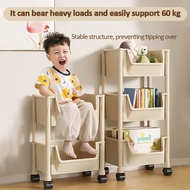 2/3/4/5 Layer Rolling Cart Organizer Mobile Storage Shelf with Wheels for Room Kitchen