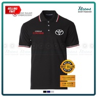 GN Polo T Shirt Sulam Toyota Corolla Cross SUV 1.8G V Family MPV Baju Lelaki Motorsport Performance 