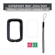 Softcase Silicone Package For IGPSPORT BSC 200/300+Screen Guard+Drop Protection Strap