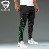 EAGLADE Jogging Sweat Cuffed Jogger Pants for Men Tracksuit Man Trousers CK-01 in Black E05