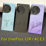 Glass Battery Back Cover For Oneplus 12R ACE3 5G Rear Housing Door Panel Case Replacement with Adhes