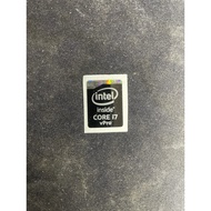 Intel Core i7 logo Sticker original black gen4 type A
