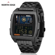 NORTH EDGE CYBER TANK Mens Digital Watch Retro Metal Style Waterproof 50M