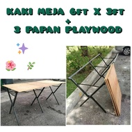 SET KAKI MEJA PASAR MALAM 6ft x 3ft TINGGI RENDAH TEBAL NIPIS