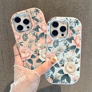 Softcase For IQOO U5x Z7i Z9 5G Z9X 5G Silicon Silver Chrome Lens Simple BIG Flower Phone Case