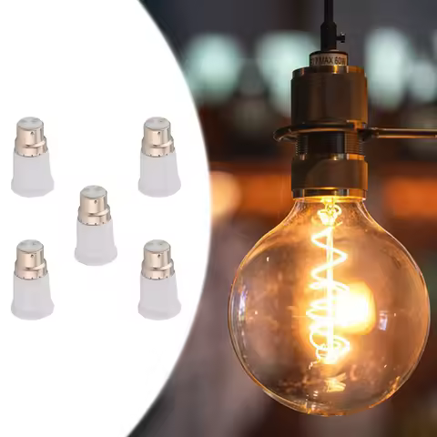 5x B22 to E27 Light Bulb Converter Light Bulb Base Socket Bulb Socket Adapter Converter 6.5cm Bayone