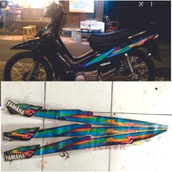 HITAM UNGU 2001 YAMAHA SIGMA E BLACK PURPLE STRIPING STICKER