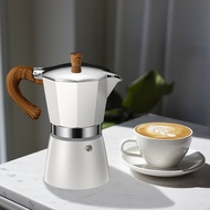 Caffettiera Moka หม้อต้มกาแฟแบบคลาสสิคจากอิตาลีและคิวบาอุปกรณ์ทำเบียร์เครื่องชงเอสเพรสโซ่วินเทจขนาด300มล.