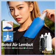 Victoky Soft Flask Water Bottle Collapsible Foldable Reusable Soft Flask Runners Collapsible Foldabl
