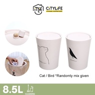 Citylife 8.5/10L Trash Garbage Bin T308385 Waste Bin Yoovida Swivel Lid Rubbish Bin for Kitchen Bathroom Livingroom Bedroom
