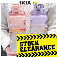 Leak-proof Water Bottle 2L/2000ml with Straw Bekas Air Minum 水瓶 水罐 水壶