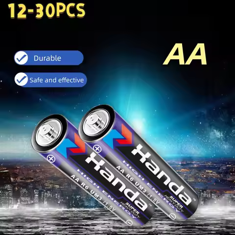 12-30PCS 1.5V AA Blue lack Blue Battery Carbon Zinc Manganese Cell Disposable Battery Flash Wireless