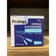 Primes Disposable Needle 23G 1 1/4 TW ( 100 Pcs )