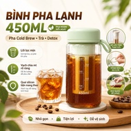 Cold Brew Coffee Pot 450ml - High quality plastic Cold Brew Coffee Pot - Cold Brew Pot