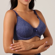 ۞●✟AVON Ultra-thin Plus Size Bra Printed Underwear with Big Chest and Small Summer Full Cup