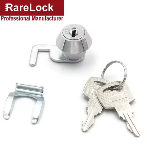 Mini Cam Lock with Quick Clip for Cash Box POS Drawer GYM Locker Metal Cabinet Airbox Lock 2008 Rare