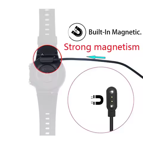 Smart Watch Charger Magnetic Charging Cable for HAYLOU Watch 2 Pro(LS02 Pro)/Solar Lite USB Charging