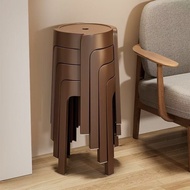 Plastic Stool Household Super Thick Stackable Round Stool Windmill Stool Dining Table High Bench Liv