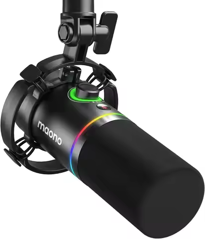 Maono XLR\USB Dynamic Microphone For Gaming Recording Streaming Youtube Metal Mic With Software Tap-