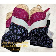 Cotton Plus Size bra with wire sizes 40,42,44,46 cap B&C