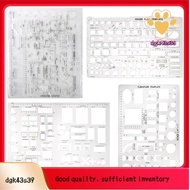 Drafting Tools and Ruler Shapes for Architecture - Set of 3 for House Plan Furniture Kitchen, Buildi