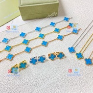 新款 Van Cleef & Arpels Vca 梵克雅寶 梵克雅寶海紋石五花手鏈 認準hkpowerbuy.賣家 飾品 送禮 情人節