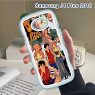 Casing For Samsung Galaxy J4 J6 Plus 2018 J7 Prime J7 Pro 2017 J2 Pro 2018 J2 Prime Soft Case Cartoon OnePiece Luffy Shockproof Phone Cover Silicone Softcase