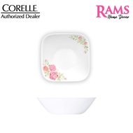 Corelle 4 Pcs 285ML Vitrelle Tempered Glass Square Round 10oz Bowl / Cereal Bowl / Soup Bowl - Rosabelle