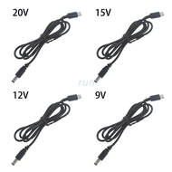 run 98cm Length USB C/Type-C PD to 12V 5.5x2.1mm Power Cable Converter Cord for LED Light Laptop Typ