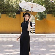 Cheongsam Dress Long Dress Cheongsam Dress Retro Dress Improved Cheongsam Long Dress Dress Cheongsam Improved Improved Cheongsam Long Cheongsam