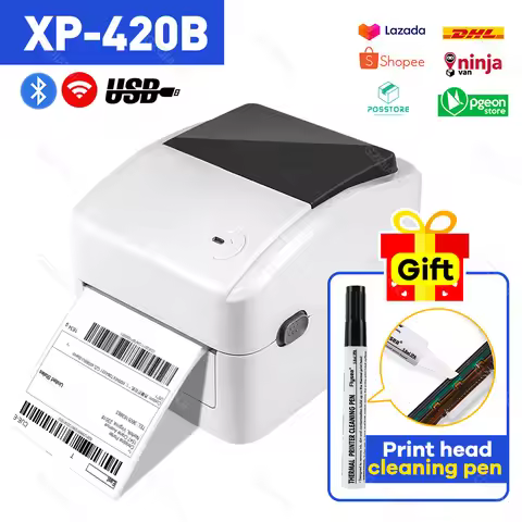 XP-420B Shipping Label Printer 4 inch 110mm 100mm Thermal Printer USB WIFI Lan Ethernet Printer For 