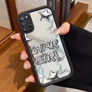 OPPO A52 OPPO A72 OPPO A92 Case Casing Text Star Pattern Silicone Protective Cesing Jingmian Mobile 