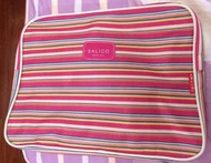 SALICO 大黑松小倆口 手提包 手提袋 粉紅色 粉色 袋子 線條 條紋 橫條 鮮豔 收納 禮物袋 防水 環保袋 包包