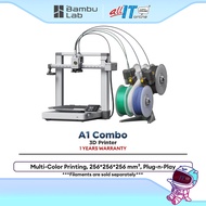 Bambu Lab A1 Combo 3D Printer AMS Lite Multi-Color Printing High Speed Auto Calibration Smart Contro