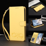 PU Leather Flip for Xiaomi Redmi Note 11 11T Pro + Plus 11S 11R 11E Happy Pattern Card slot walle st