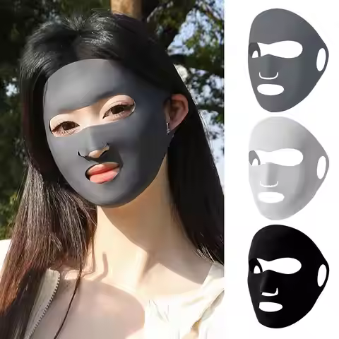 Full-face Sun Mask UV Protection Mask Ice Silk Sunscreen Mask Breathable Lightweight Cycling Face Ma