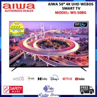 (BULKY) AIWA WS-508G 50″ 508G 4K ULTRA HD, WEBOS SMART TV ,2 TICKS, FRAMELESS TV, BLUETOOTH 5.0, FREE DELIVERY, WS508G