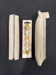 彩色原子筆 無印良品筆袋 帆布筆袋 Fun Rock Six Color Pen with Jungle Animals & Muji Pen Case