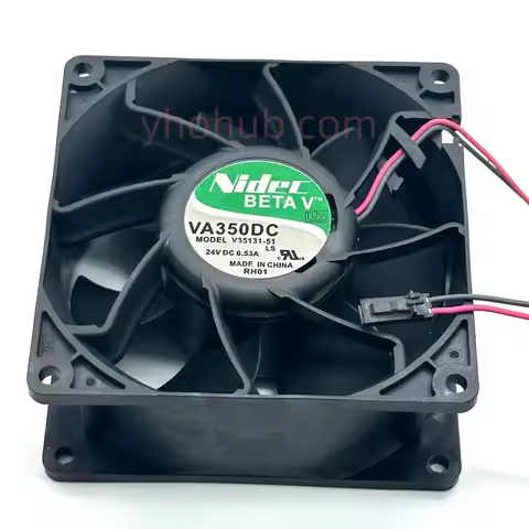 Nidec V35131-51 DC 24V 0.53A 92x92x38mm 2-Wire Server Cooling Fan