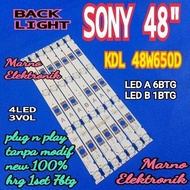 BL BACKLIGHT LED TV SONY 48 INCH KDL-48W650D KDL-48W650 KDL 48W650D 48W650 48IN KDL48W650D 4K 3V