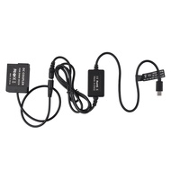 Sprcsg PD USB Type-C Cable to DMW-DCC8 Dummy Battery DC Coupler DMW-BLC12 Replacement for  LUMIX DMC