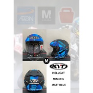 YWHL0022 KYT HELMET MIMETIC MATTE BLUE KYT HELLCAT KYT HELMET OPEN FACE HELMET KYT ORIGINAL MADE IN 